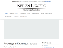 Tablet Screenshot of keilenlaw.com